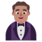 Man in Tuxedo- Medium Skin Tone emoji on Microsoft